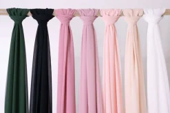 Chiffon Bordløber i Cremefarvet, 5 meter