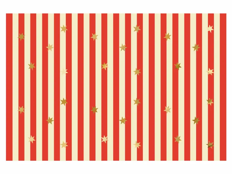 Cirkusstribet Papirdug, 180 x 120 cm