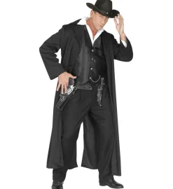 Cowboy kostume: Dusørjæger kostume til mænd