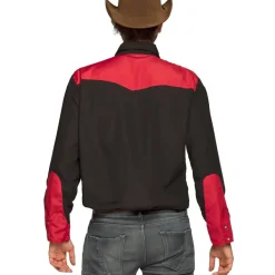 Cowboyskjorte Sort og Rød