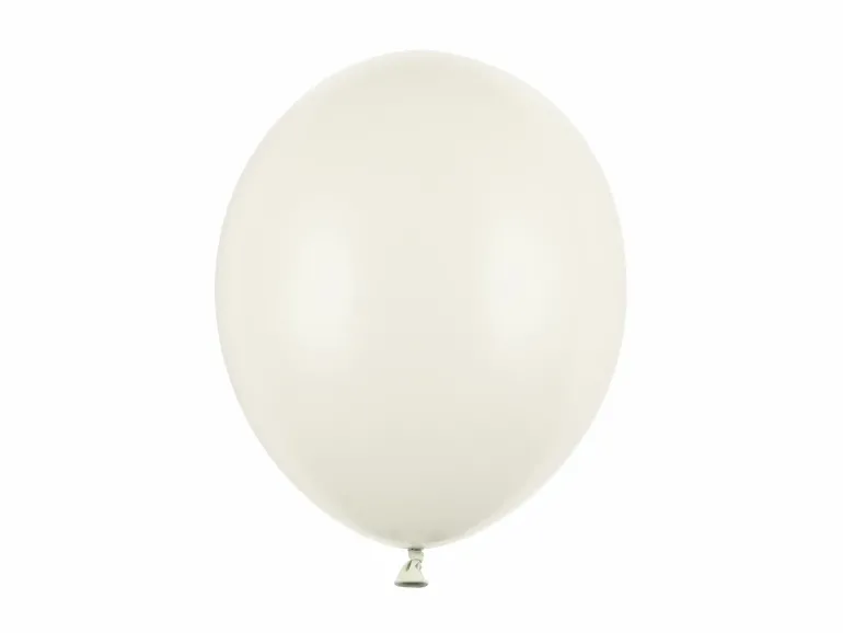 Cremefarvet Balloner 30 cm, 10 stk.