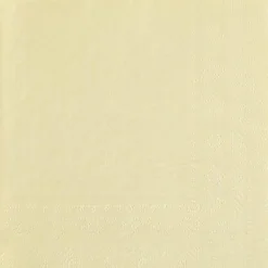 Creme Farvet Frokostservietter 33 x 33 cm, 25 stk.