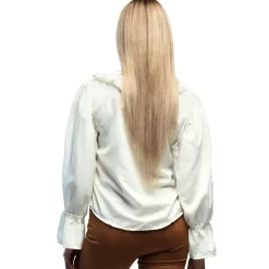 Cremefarvet Pirat Bluse Dame