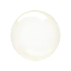 Crystal Clear Gul Kugle Ballon, 25 cm