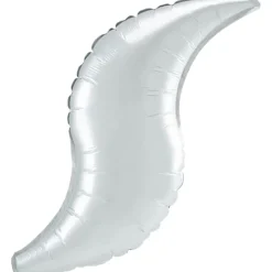 Curve Folieballon i Perlemor Hvid, 90 cm