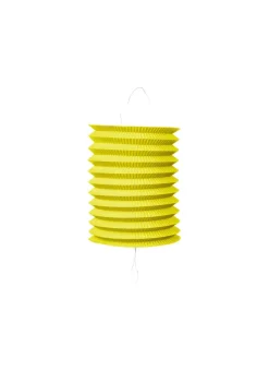 Cylinder Papir Lanterne i Gul, 16 cm
