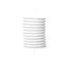 Cylinder Papir Lanterne i Hvid, 16 cm