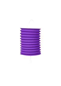 Cylinder Papir Lanterne i Lilla, 16 cm