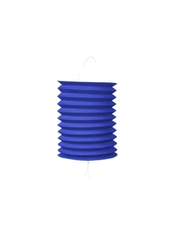 Cylinder Papir Lanterne i Mørkeblå, 16 cm