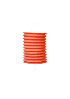 Cylinder Papir Lanterne i Rød, 16 cm