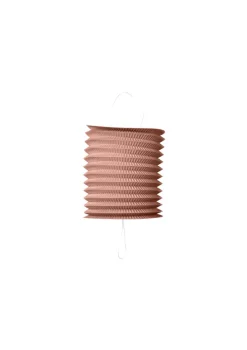 Cylinder Papir Lanterne i Rosegold, 16 cm