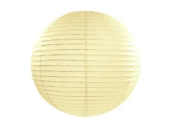 Dekorativ Creme Farvet Rispapir Lanterne, 25 cm