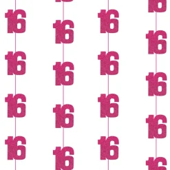Dekosnore - Pink Glitz Fødselsdag, 16 År