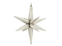 3D Folie Ballon Stjerne, 105 cm, Beige