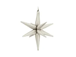 3D Folie Ballon Stjerne, 50 cm, Beige