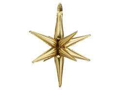 3D Folie Ballon Stjerne, 105 cm, Guld