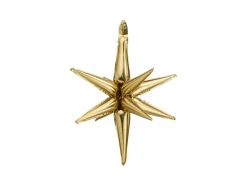 3D Folie Ballon Stjerne, 50 cm, Guld