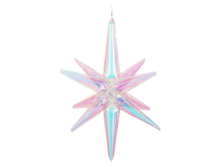 3D Folie Ballon Stjerne, 70 cm, Iridescent