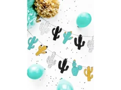 Dinosaur Party - DIY Kaktus Guirlande