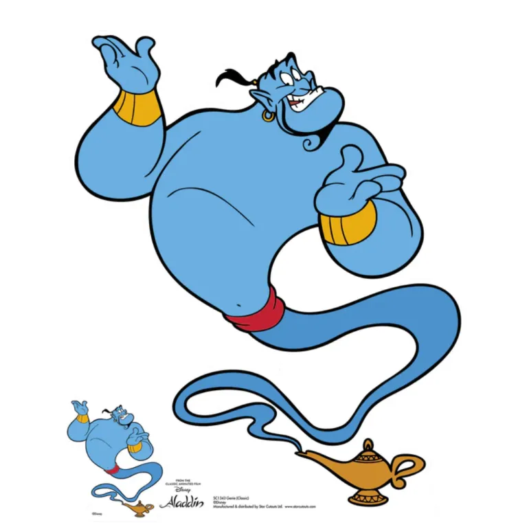 Disneys Genie | Aladdin Star Cutout, 88 x 72 cm