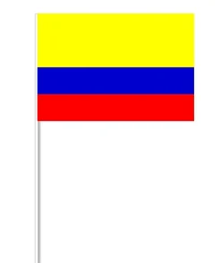 Ecuador Papirflag på Pind, 27 x 20 cm