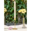 Elegant Mat Guld Lysestage, 15 cm