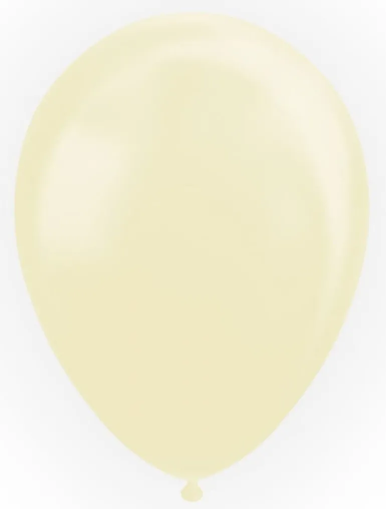 Elfenben Balloner Naturlatex, Metallic 50 stk.