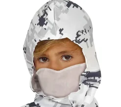 Elite Soldat Kostume - Sne Camouflage Special Forces til Børn