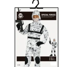Elite Soldat Kostume - Sne Camouflage Special Forces til Børn