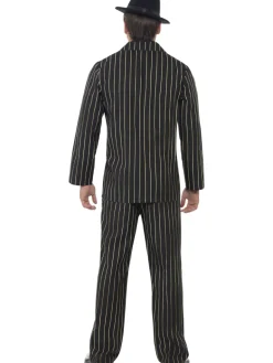 20' er gangster kostume, guldstribet