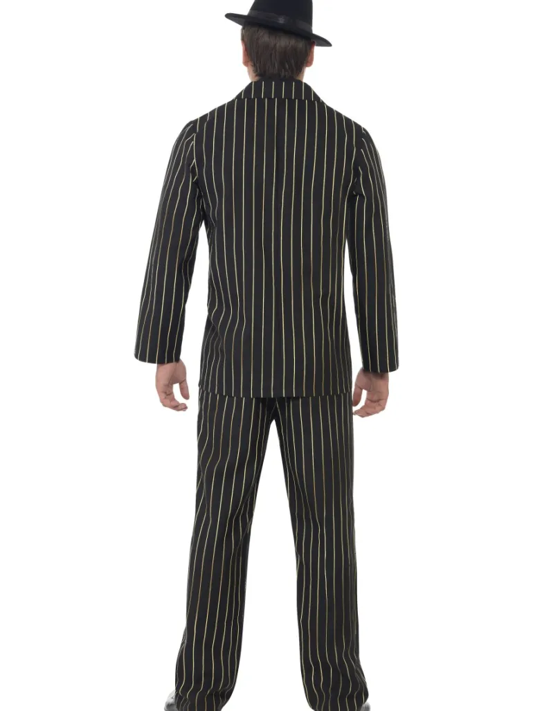 20' er gangster kostume, guldstribet