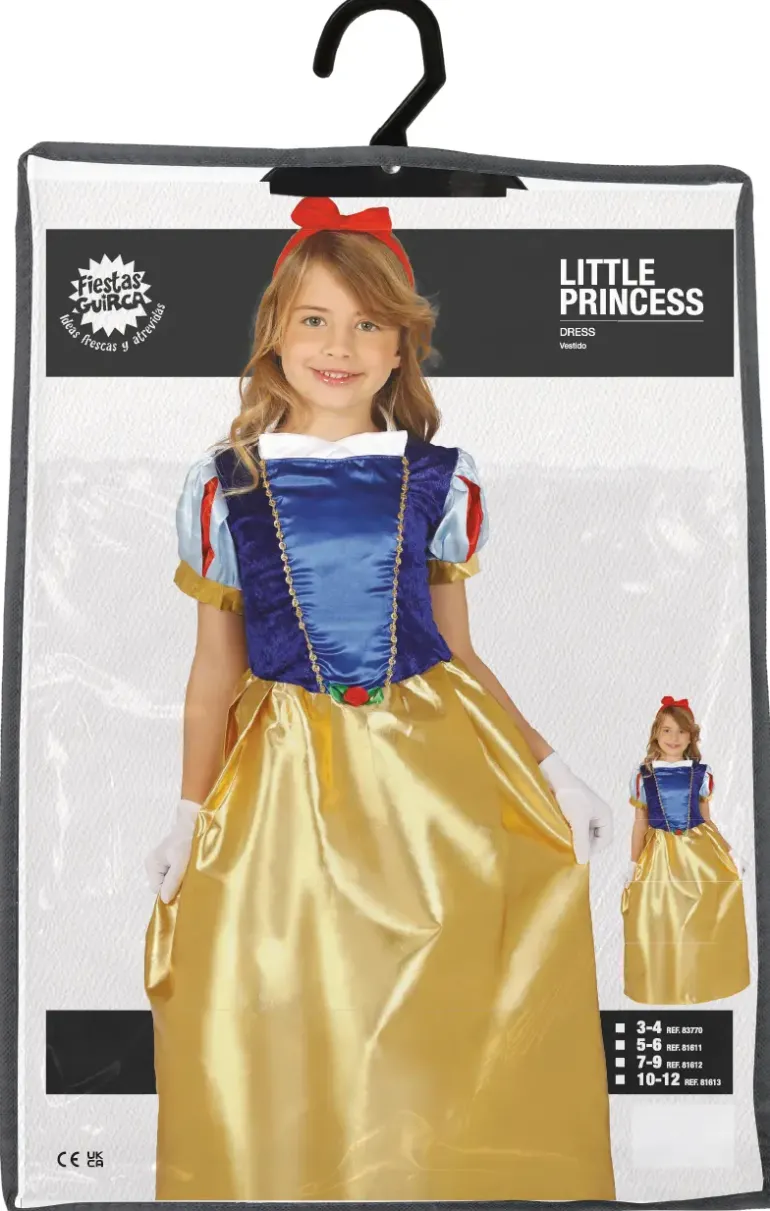 Eventyrprinsessekjole – Klassisk Snehvide inspireret Kostume til Piger (3–9 år)