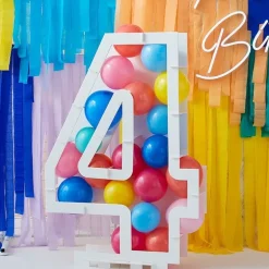 Fødselsdags Ballondekoration Tal Stander, "4"