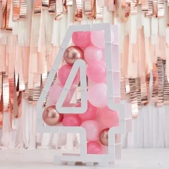Fødselsdags Ballondekoration Tal Stander, "4"