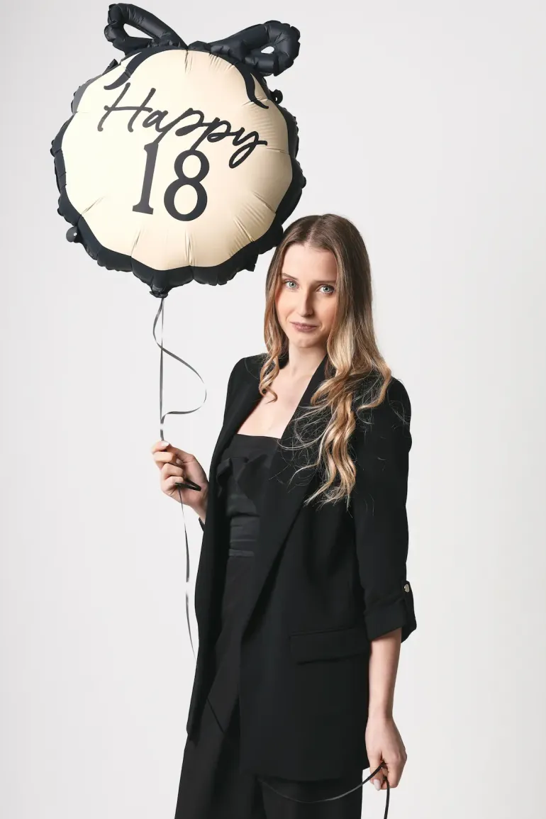 Fødselsdagsballon 18 År - Milestone Elegance