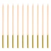 Fødselsdagslys, Beige, 14 cm (12 Stk.)