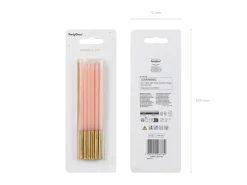 Fødselsdagslys, Pink, 14 cm (12 Stk.)
