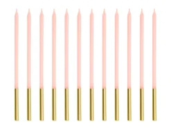 Fødselsdagslys, Pink, 14 cm (12 Stk.)