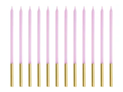 Fødselsdagslys, Violet, 14 cm (12 Stk.)