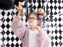 Flagermus Papir Guirlande Guld - Halloween Pynt