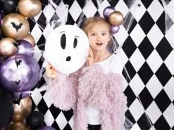 Flagermus Papir Guirlande Sort - Halloween Pynt