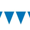 Flagguirlande 10M med blå vimpel flag (30cm X 20cm)
