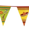 Flagguirlande 6M med Mexicaner vimpel flag (4 motiver)