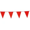 Flagguirlande 10M med røde vimpel flag (30cm X 20cm)