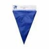 Flagguirlande 10M med store blå vimpel flag (45cm X 30cm)
