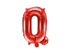 Folie Ballon Bogstaver ''Q'', 35 cm, Rød