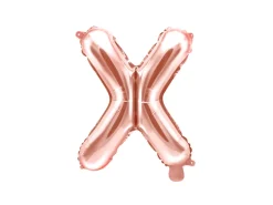 Folie Ballon Bogstaver ''X'', 35 cm, Rosegold