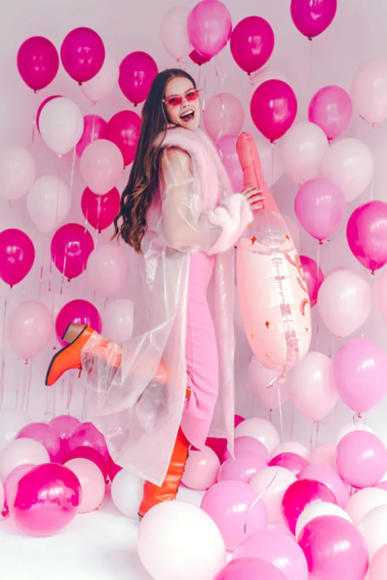 Folie Ballon Botle, 38 X 97 cm, Mix