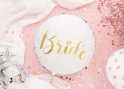Folie Ballon Bride 45 cm, Hvid