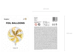 Folie Ballon Candy, 35 cm, Guld